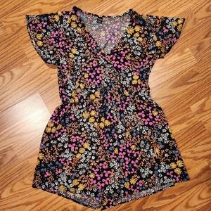 Shein Floral Bright Romper - Medium